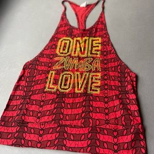 Red and Black Zumba Tank Top